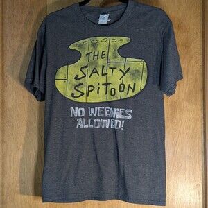 Spongebob SquarePants Salty Spitoon Men's Medium T-Shirt Nickelodeon Casual